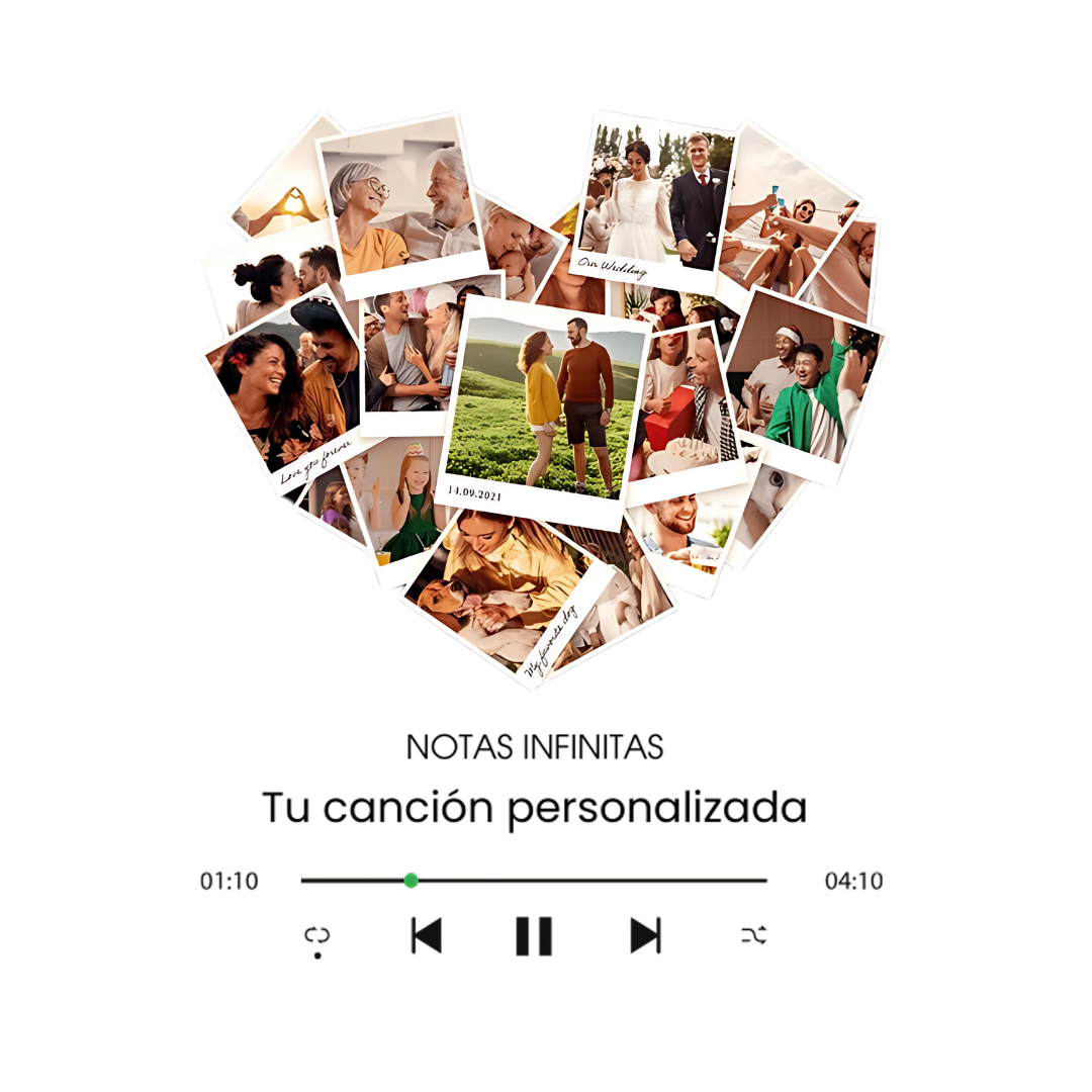 Corazón de fotos - Tu canción personalizada Melodia.my